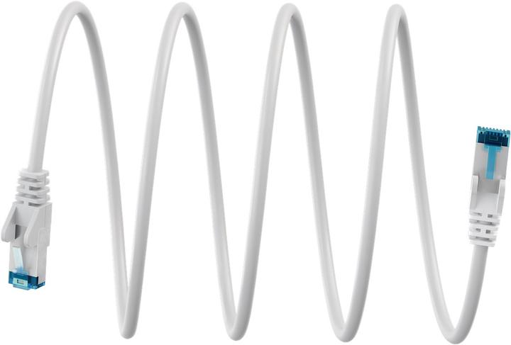 Produktbild Goobay CAT 6A Patchkabel S/FTP PiMF, weiss (PiMF, S/FTP, CAT6a, 20 m)