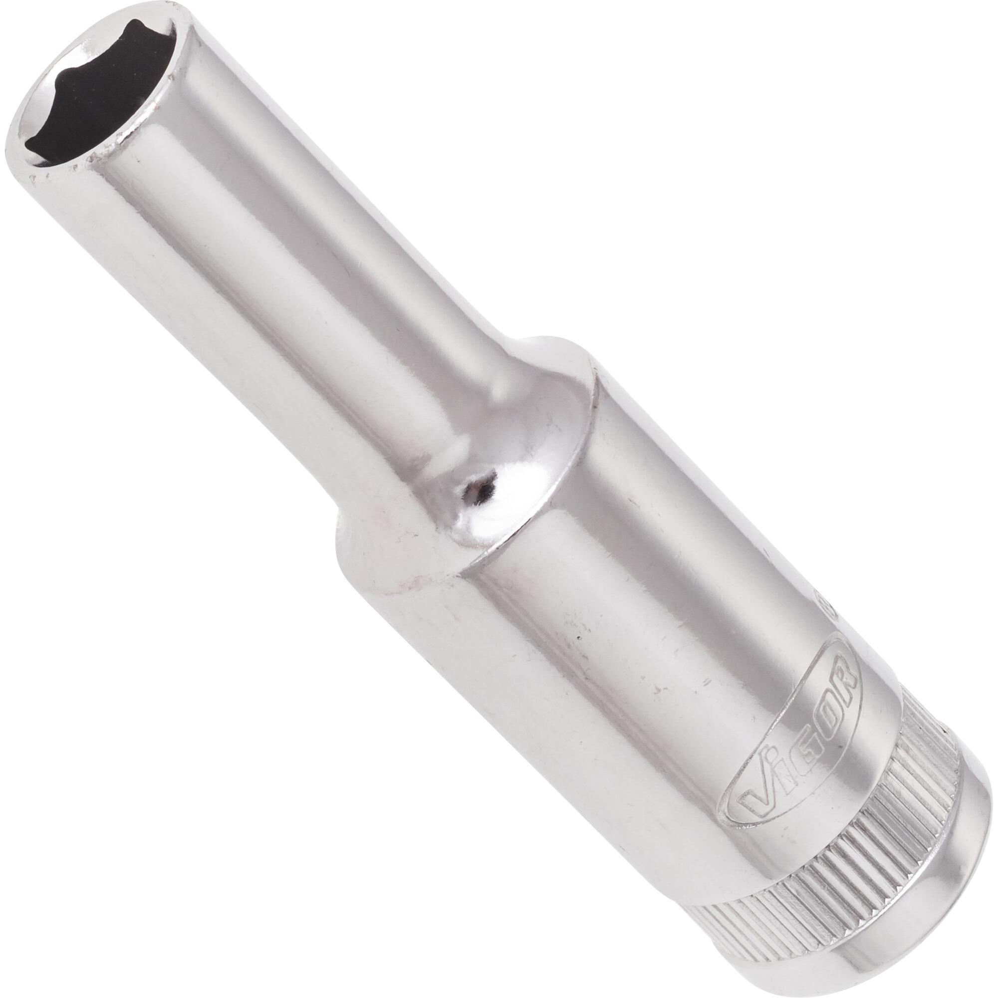 Vigor, Steckschlüssel + Stecknuss, STECKSCHLÜSSEL-EINSATZ 3/8" LG8 (8 mm)