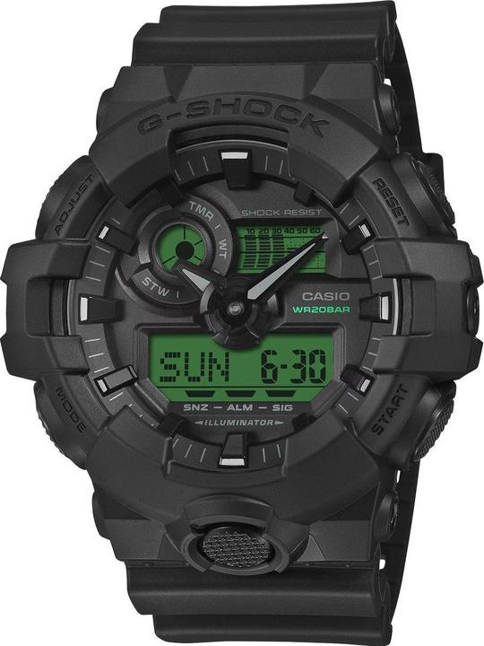 Image du produit Casio GA-700BEG-1AER (Chronographe, Horloge analogique, Horloge numérique, 53 mm)