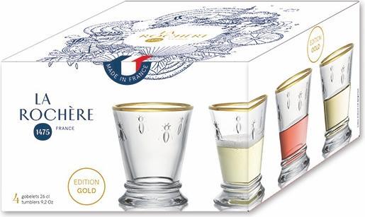 Image du produit La Rochère ABEILLE GOLD Verre à pied 26 cl set à 4 pièces (0.26 l, 4 x)