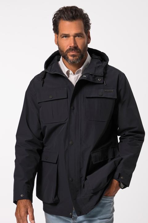 Produktbild JP1880 Regenjacke, wasserdicht, Kapuze, verdeckter Zipper (5XL)