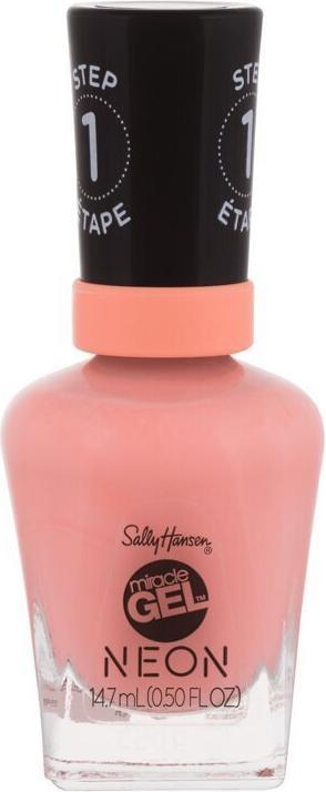 Actual product image Sally Hansen Miracle Gel Nail Polish Peach Please #051 Neon (051 Peach Please)