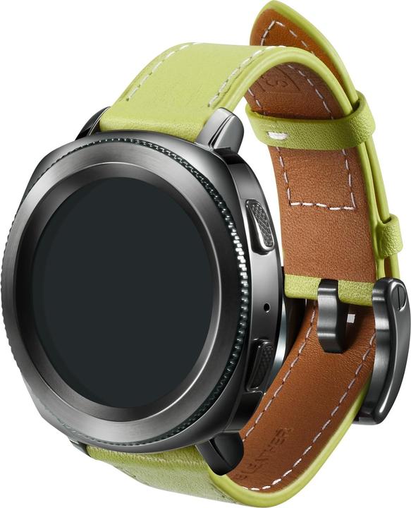 Image du produit Strap Studio Leather Strap vert olive (20 mm, Cuir)