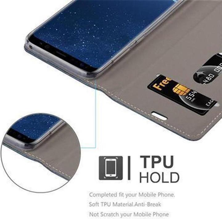 Actual product image Cadorabo Book Jeans Optics Cover (Samsung Galaxy S8+)