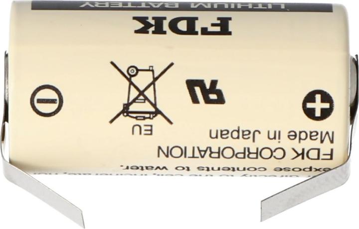 Actual product image FDK Batterie CR17335 SE Size 2/3A mit Lötfahne U-Form (1 pcs., A23, 1800 mAh)