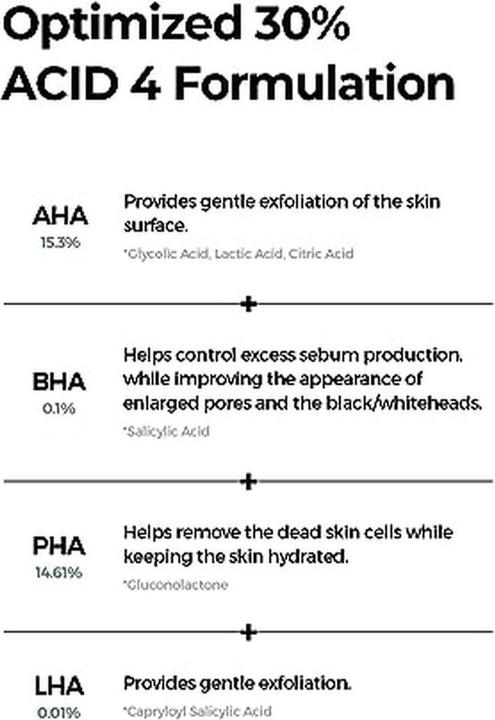 Nutritional values and ingredients Isntree Hyper Acid4 (20 ml)