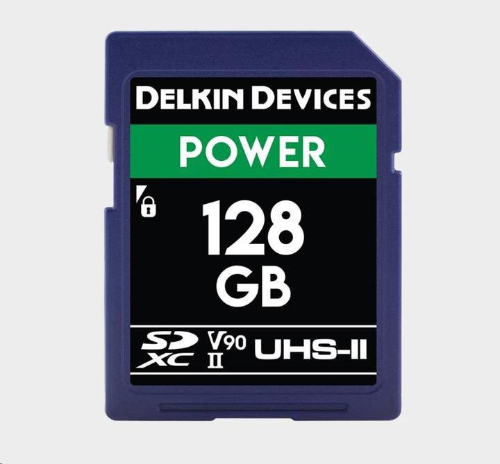 Productafbeelding Delkin Cinema SD SDXC UHS-II 128 Gt -muistikortti (128 GB, SDXC, U3, UHS-II)
