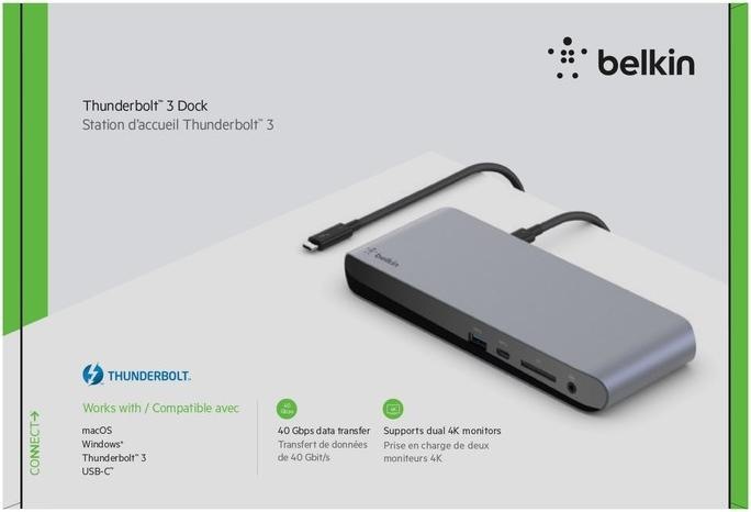 Produktbild Belkin Dock Pro (Thunderbolt, 2 Ports)