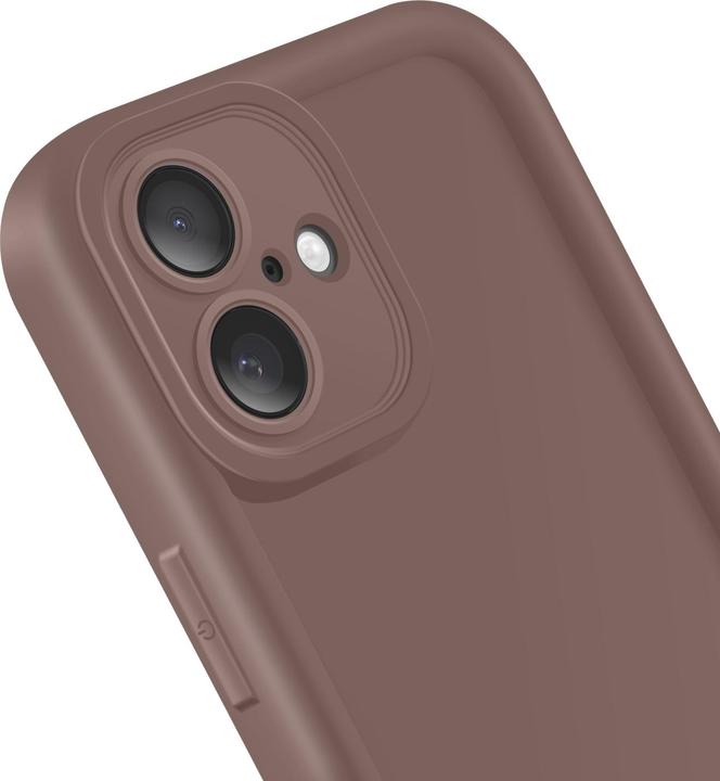 Actual product image OEM Rim TPU case for iPhone 16 6,1" brown (Apple iPhone 16)