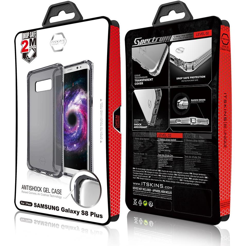 Thumbnail - Itskins Spectrum (Samsung Galaxy S8+), Smartphone Hülle, Transparent, Schwarz