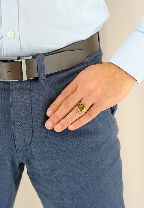 Immagine prodotto Muau Anello con stemma (58, Oro 750/18 K)