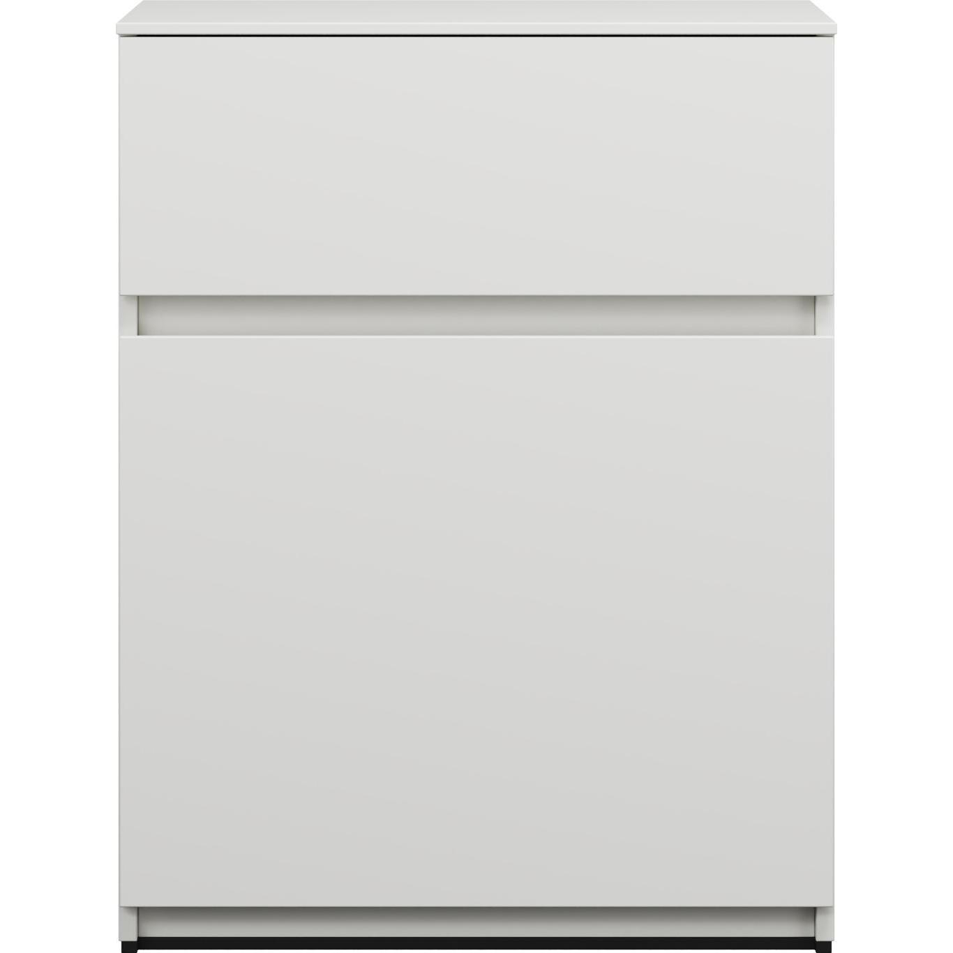 burgbad, Badezimmerschrank, USJG060 Lin20 Unterschrank, 2 Auszüge in der Tiefe 357, 600x357x780mm, USJG060