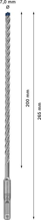 Produktbild Bosch Professional Zubehör EXPERT SDS plus-7X Hammerbohrer, 7 x 200 x 265 mm (7 mm)
