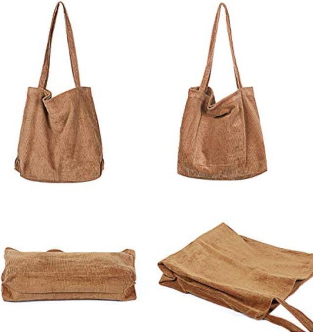 Produktbild Only-Bags.Store Umhängetasche Grosse Kapazität Cord Umhängetasche Retro Handtasche für den täglichen Gebrauch, Büro