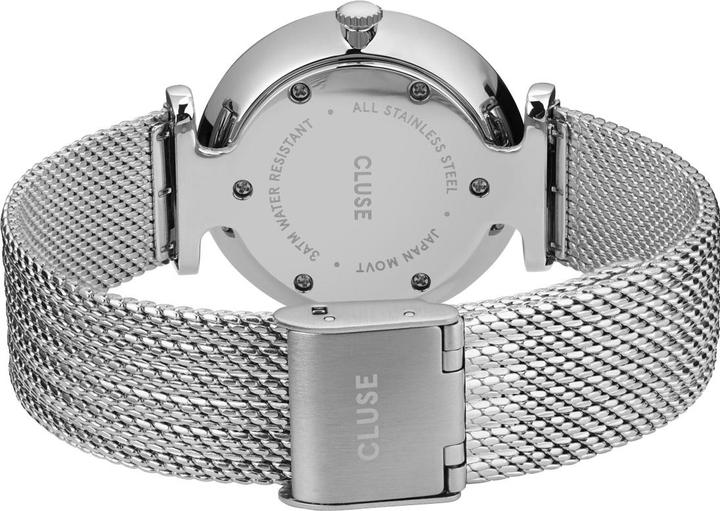 Actual product image Cluse Triomphe Mesh Silver (Analogue wristwatch, 33 mm)