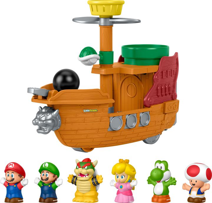 0 Fisher-Price Little People L'aeronave di Super Mario Bowser