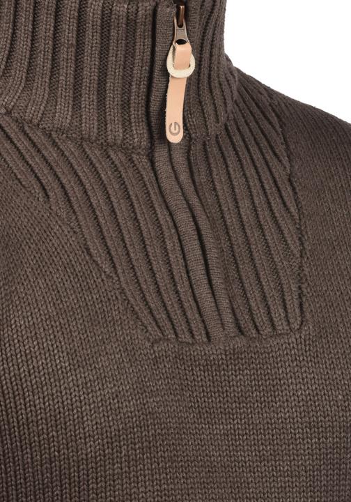 Actual product image Solid Petro Men's Jumper Chunky Knit Pullover Troyer With Zipper (XXL)