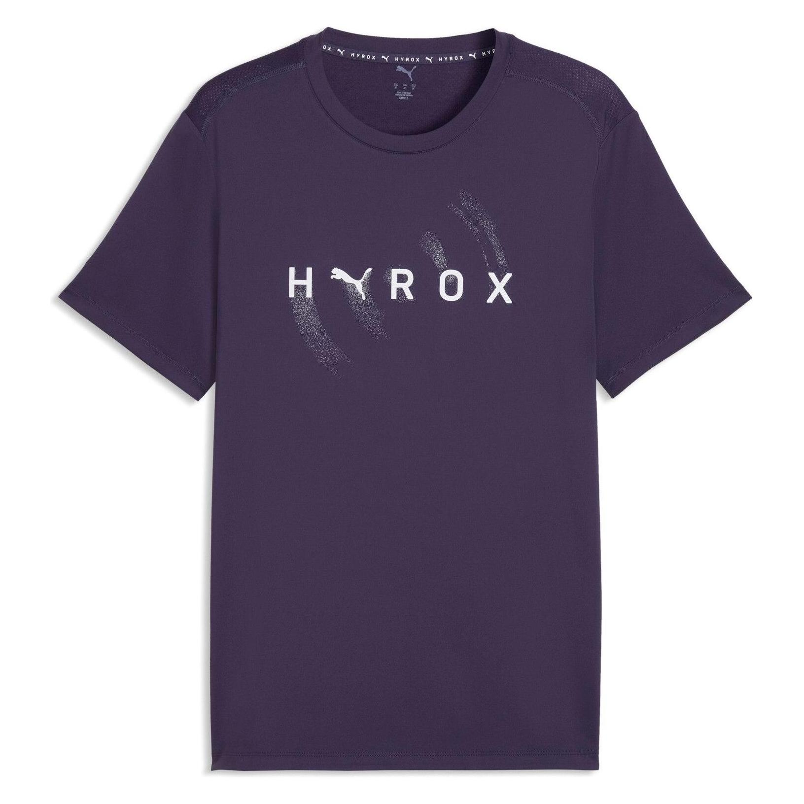 Puma, Mannen, Sportief Shirt, M X Hyrox Cloudspun Thermoadapt Tee (L), Paars, L