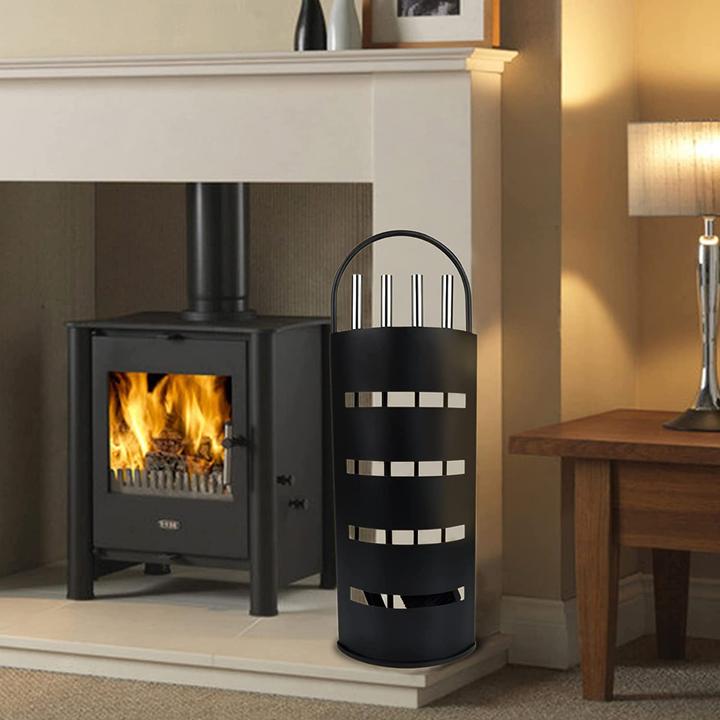 Immagine prodotto Hengmei Set caminetto, 5 pezzi, nero