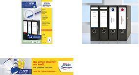 Actual product image Avery Folder labels