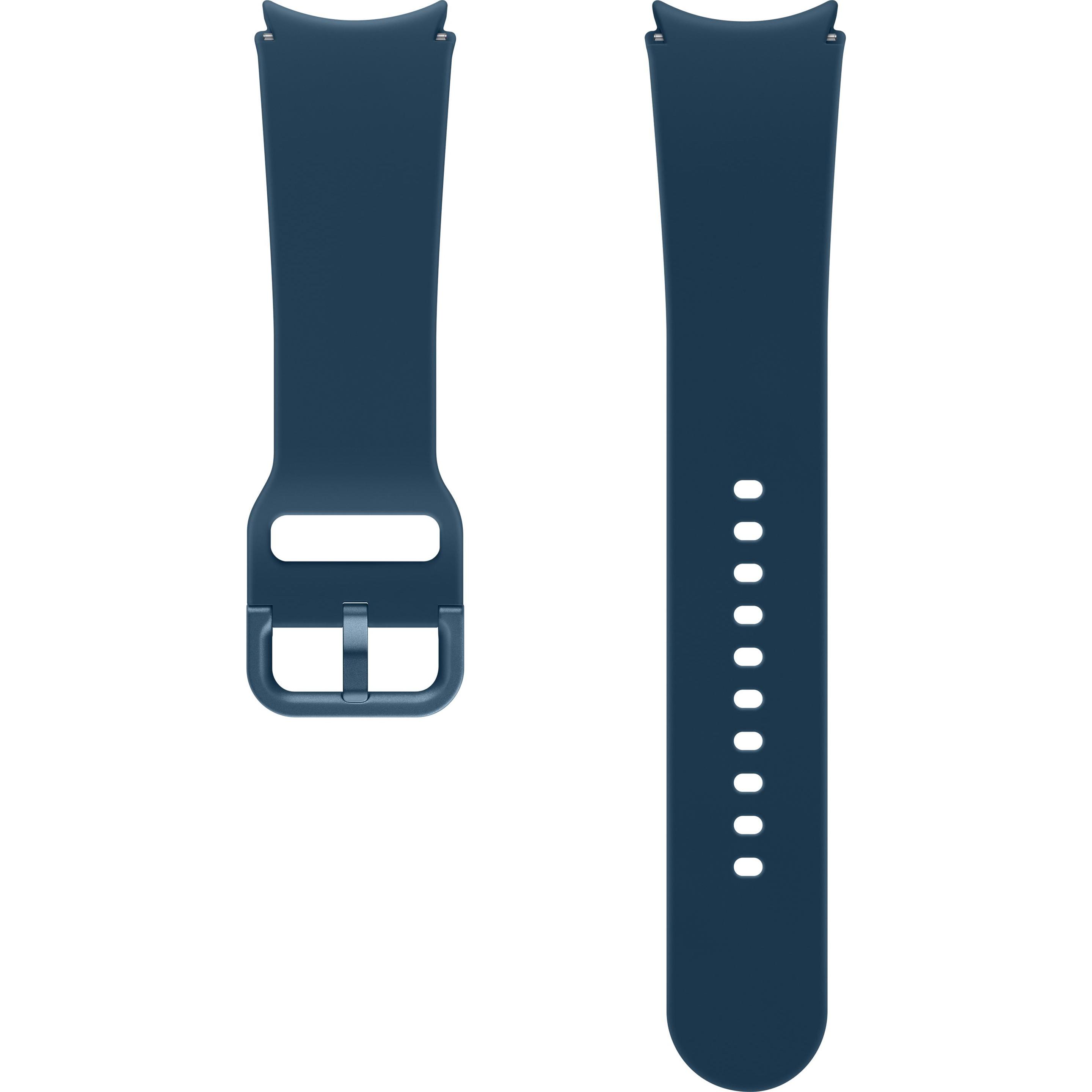 Samsung Sport Band (20 mm, Fluoroelastomer, Galaxy Watch6), Uhrenarmband, Blau