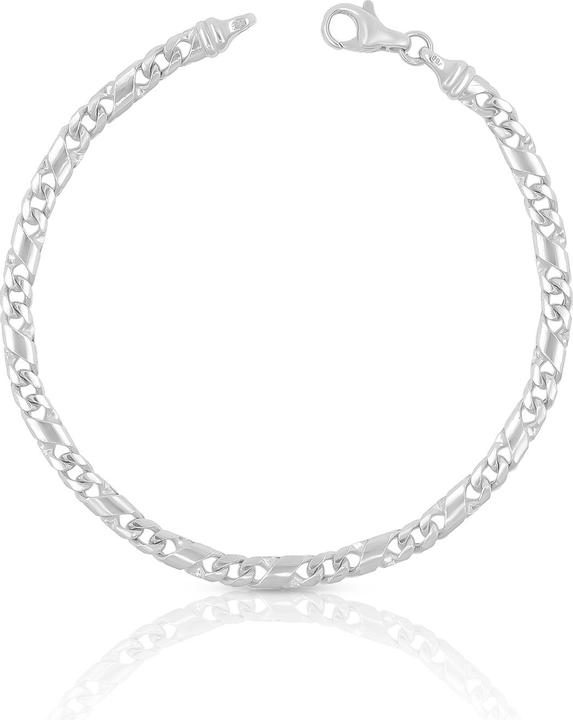 Immagine prodotto Muau Catena di 8 (21 cm, Oro bianco 750/18 carati)