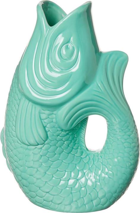Giftcompany Monsieur Carafon Vase / Karaffe Fisch S mint cream 1,2l (1.20 l)