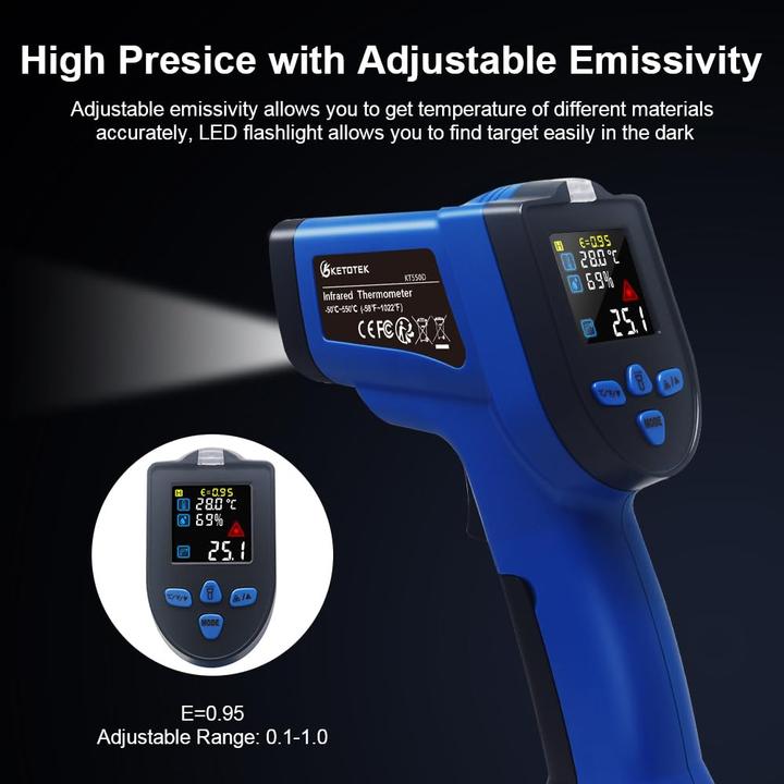 Produktbild Ketotek Infrarot Thermometer