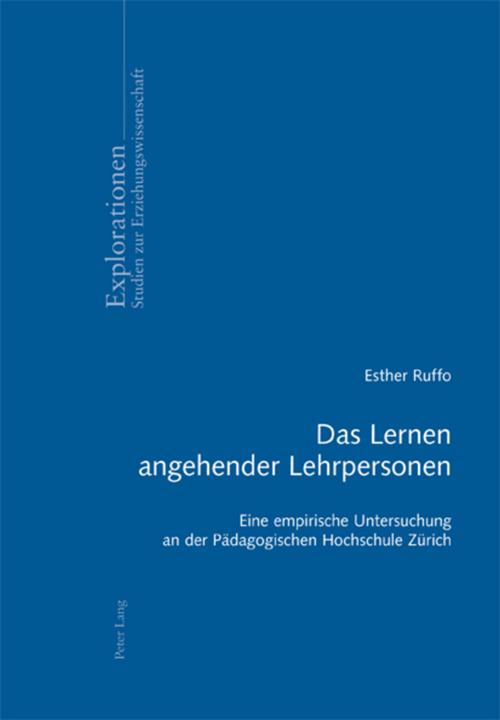Produktbild Das Lernen angehender Lehrpersonen (Deutsch, Esther Ruffo, 2010)