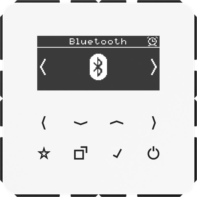 JUNG Smart Radio DABCDBTWW DAB+ m. Bluetooth (DAB+, FM, Bluetooth, WLAN)