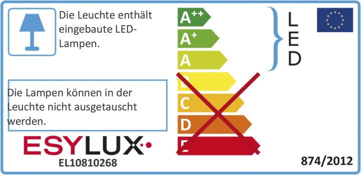 Energie-Label Esylux LED-Strahler (5400 lm, IP65)