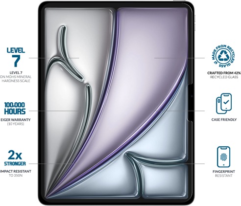 Produktbild Eiger Mountain Glass Clear Tablet (1 Stück, iPad Air 13 2024 (M2))