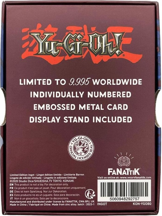 Actual product image Fanattik Yu-Gi-Oh! Lingot Gandora the Dragon Destruction Limited Edition
