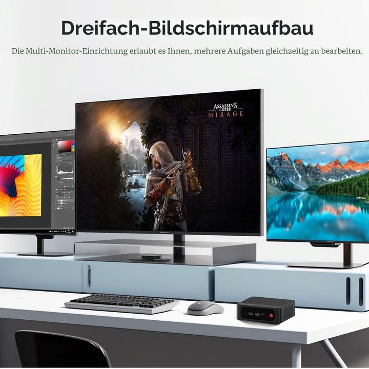 Image du produit Beelink Mini PC SER5 PRO 5850U mit Ryzen 7 (500 Go, 24 Go, AMD Ryzen 7 6800U)