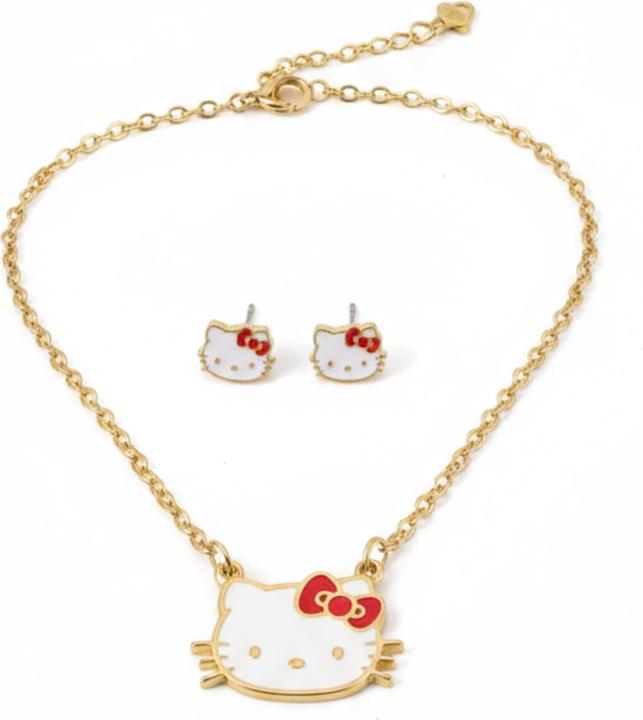 Produktbild Peers Hardy Hello Kitty Set necklace + earrings (Edelstahl)