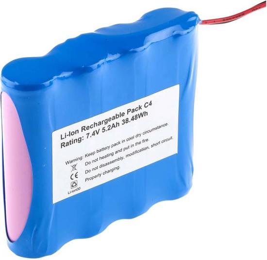 Produktbild RS PRO 18650 7.4V 5200 mAh 2S2P C4 type (18650, 5200 mAh)