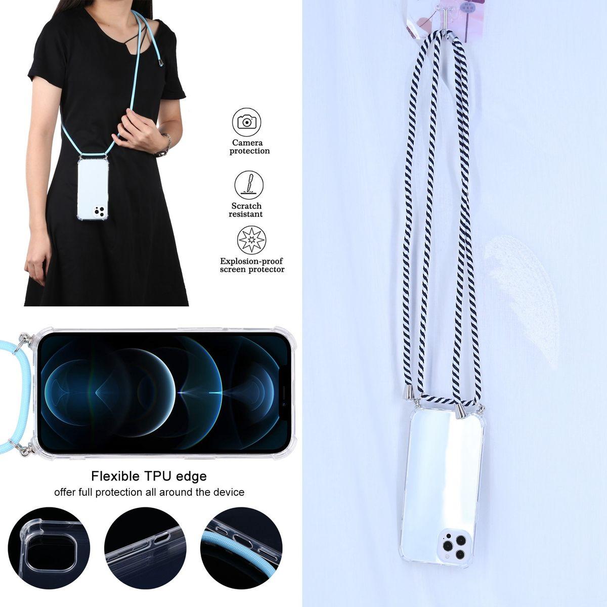 Thumbnail - König Design Hülle Handy Schutz für Apple iPhone 13 Pro Case Cover Tasche Etui Bumper Schwarz, Handykette, Schwarz