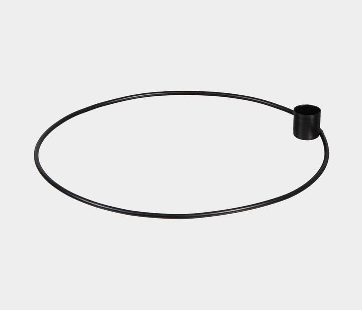 Halbach Metall-Kerzenhalter Ring Ø 25 cm, schwarz