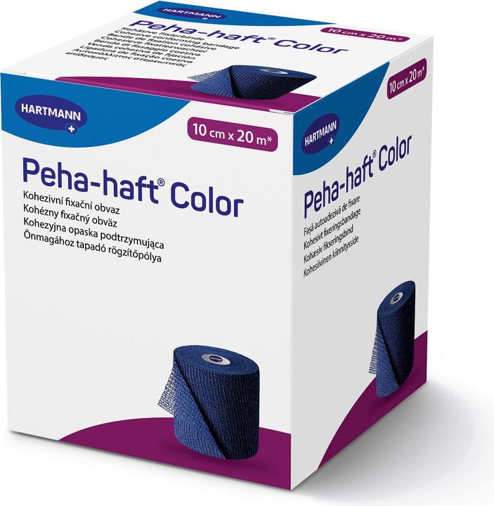 Produktbild Hartmann Peha-haft Color kohäsive Fixierbinde 10 cm x 20 m blau, 1 St. Binde