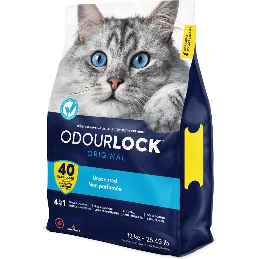 Interstand - Litière OdourLock Contrôle d'Odeur de 40 Jours pour Chat - 12Kg