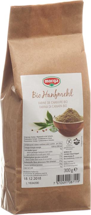 Morga Farine de chanvre bio sans gluten (300 g)