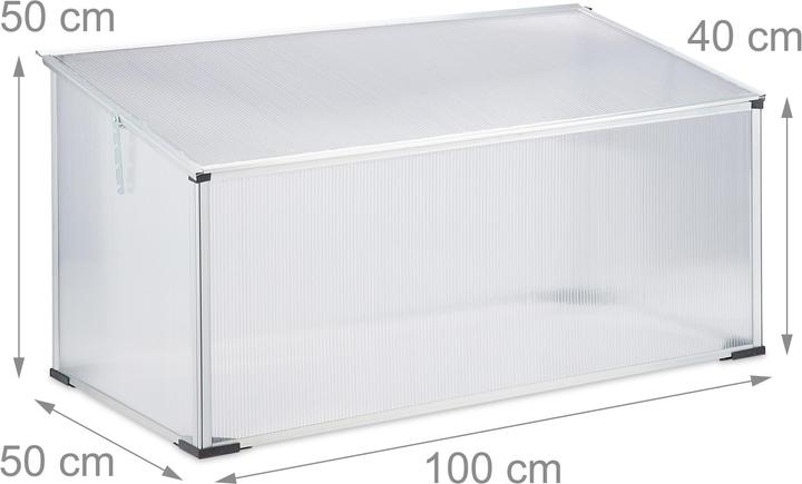 Actual product image Relaxdays Cold Frame Aluminium