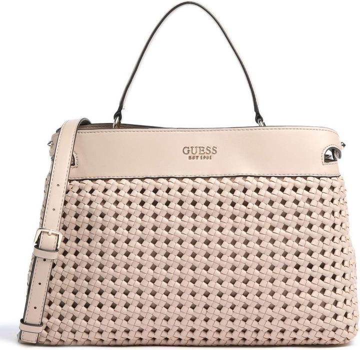 Produktbild Guess Sicilia Satchel, Polyester, Textile Handbag, Lined Compartment, Pink