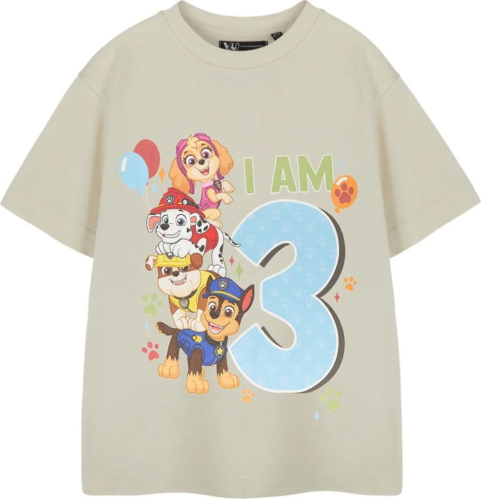 Paw Patrol I Am 3 TShirt Jungen Geburtstag kurzärmlig (104)