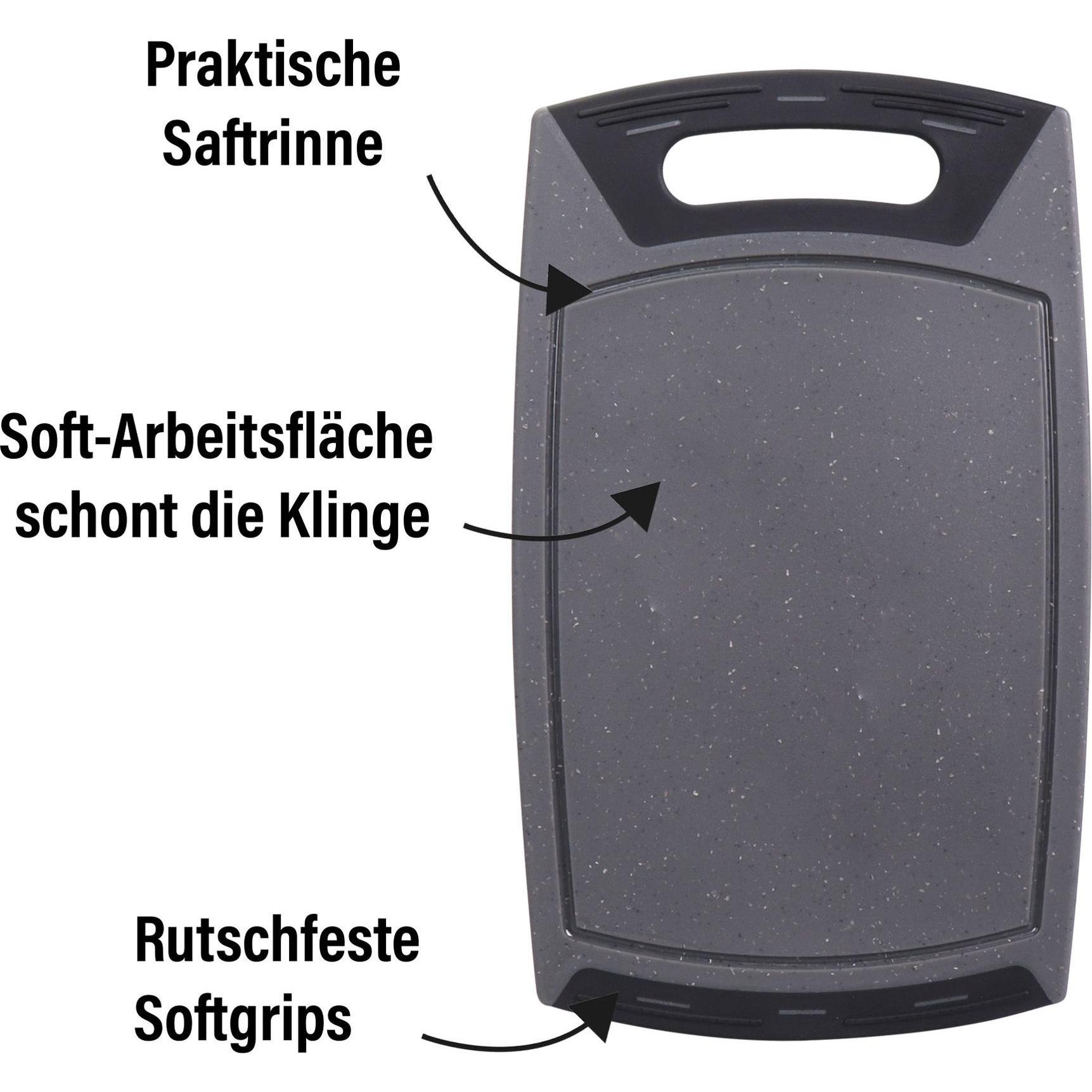 Stoneline Schneidebrett und Allzweckmesser Set, 2-tlg, Schneidebrett
