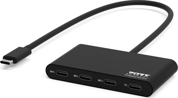 Actual product image Port Designs USB HUB TYPE C - 4 PORTS TYPE C - PD 100W (USB-C, 5 ports)