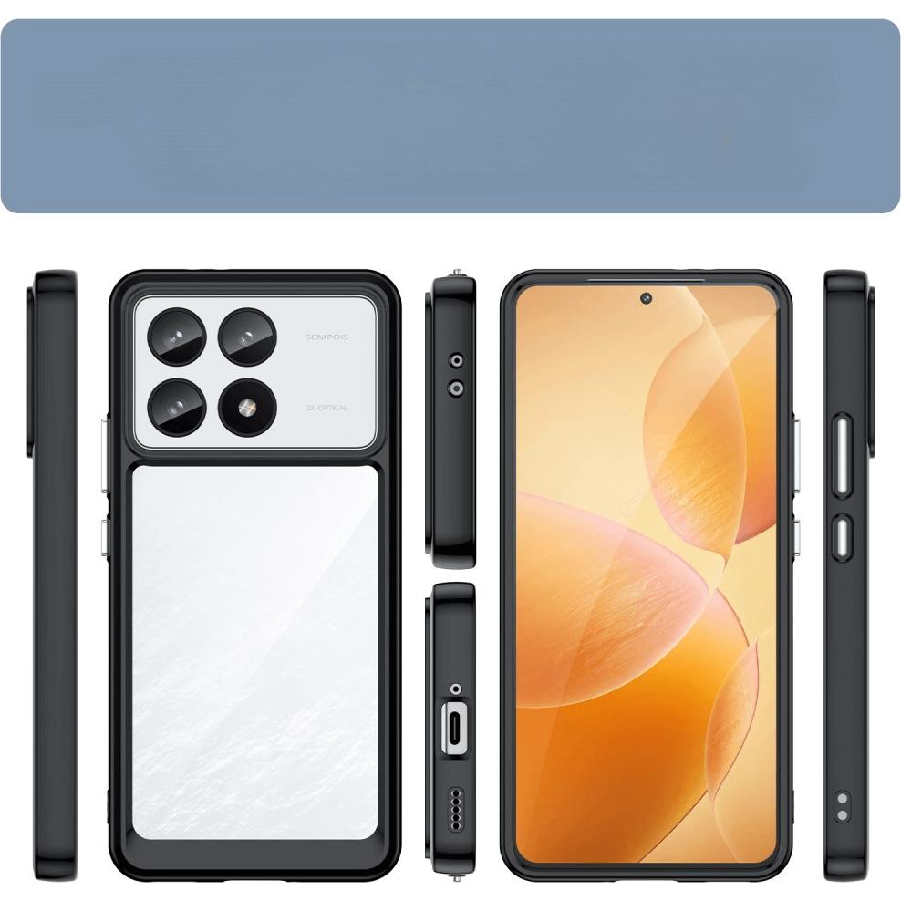 Thumbnail - Cover-Discount Xiaomi Poco F6 Pro - Schützende Acryl-Handyhülle mit erhöhtem Rand (Xiaomi Poco F6 Pro), Smartphone Hülle...