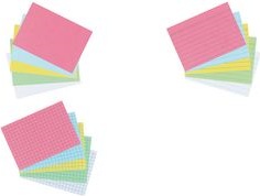 Produktbild Herlitz Karteikarten, DIN A6, kariert, gelb aus Papier, 170 g-qm, holzfrei, 5 mm kariert, Linienfarbe: (A6, 170 g/m², 100 x)
