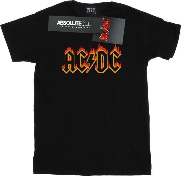 Produktbild AC/DC Mädchen Flames Logo TShirt aus Baumwolle (152, 158)