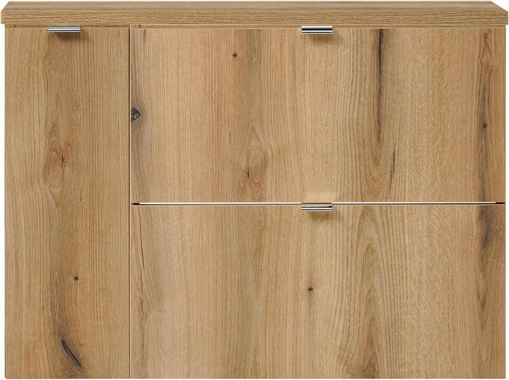 Produktbild En.Casa Waschtischunterschrank Skelbolu 80x60x40 cm Eicheoptik